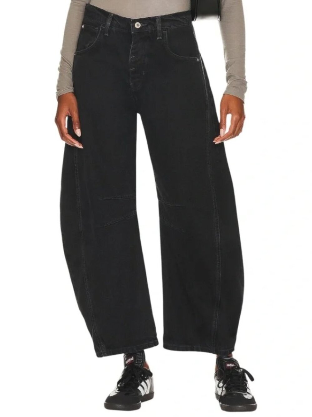 We The Free People Good Luck Mid Rise Barrel Women's Jeans Size 32 Lucky You